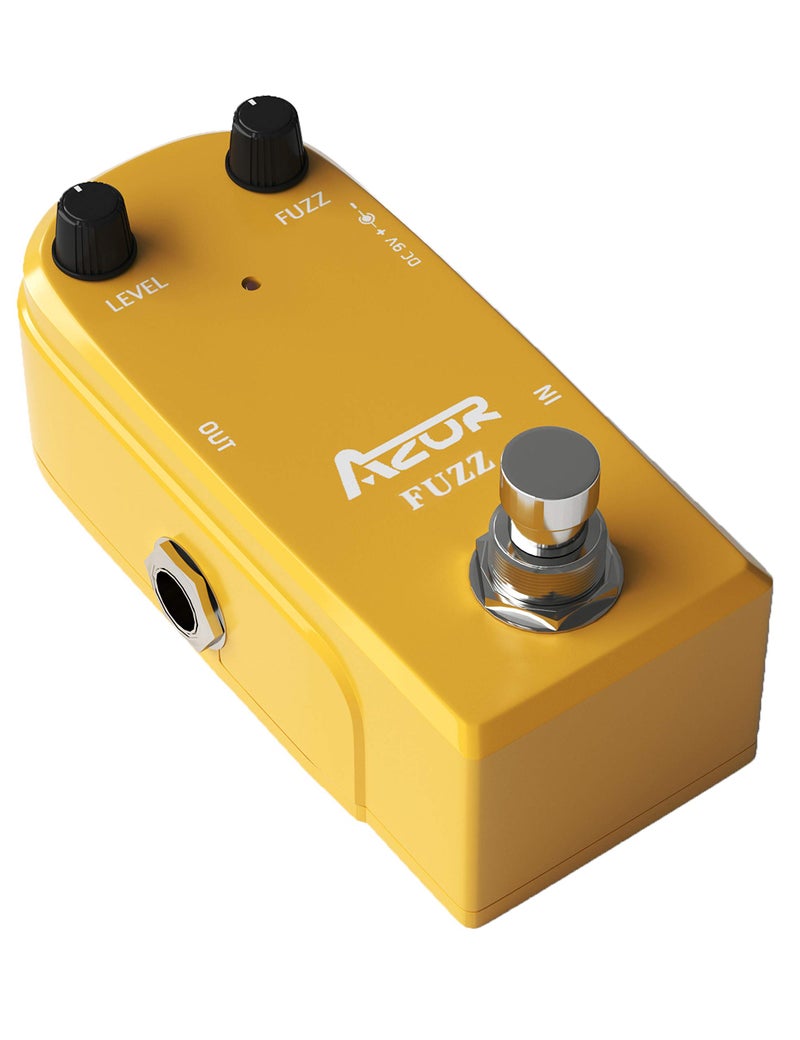 AZOR Vintage Fuzz Guitar Pedal True Bypass Mini Effect Pedal for Electric Guitar Classic Analog Fuzz Tone Compact & Durable Design Stage & Studio Use - Image 1